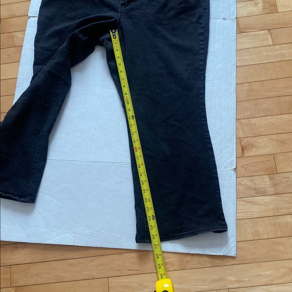 FADED GLORY black cotton, stretch, jeans size 22WP for shorter/petite women - Picture 15 of 16